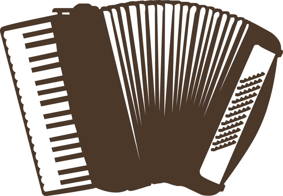 Illustration eines Akkordeons